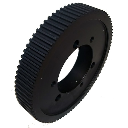 B&B Manufacturing QD80-5M-15, Timing Pulley, Cast Iron, Black Oxide, QD80-5M-15
